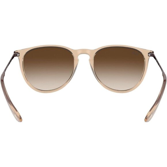 ?Ray-Ban Retro Square Polarized Women Brown RB4171 Erika Round Frame Sunglasses